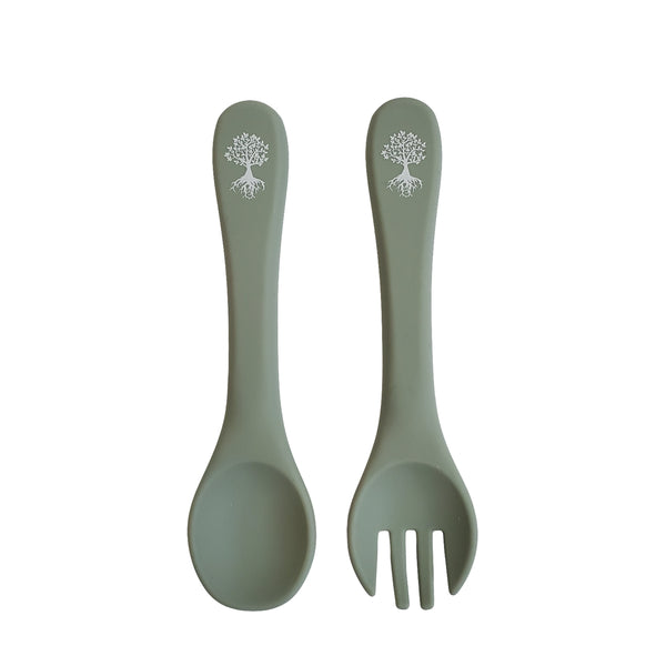 Spoon and Fork Set - The Rooted Baby Co.