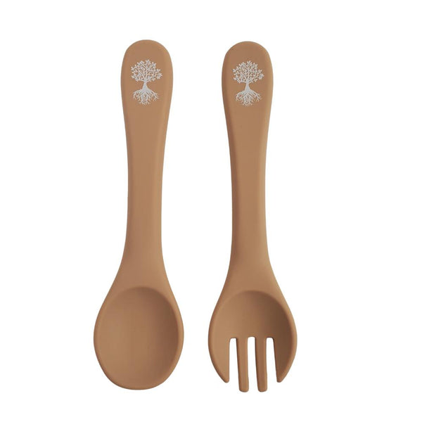 Spoon and Fork Set | Labadi Beach - The Rooted Baby Co.