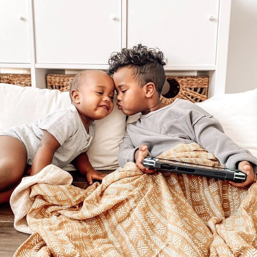 Swaddle Mud Cloth The Rooted Baby Co